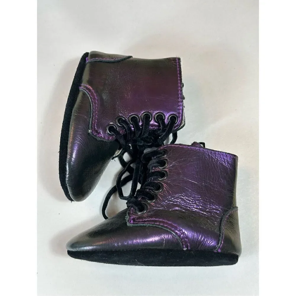SPELLBOUND Purple Boots Infant size 2